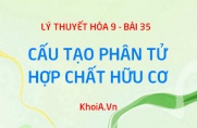 Hóa trị của các nguyên tố trong hợp chất hữu cơ, công thức cấu tạo của hợp chất hữu cơ là gì? - Hóa 9 bài 35